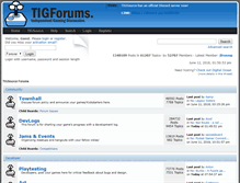 Tablet Screenshot of forums.tigsource.com